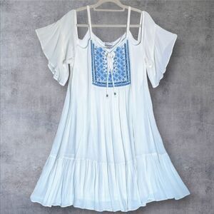 NWT Boho Chic Cold Shoulder Maxi Dress By Avenue Plus Size 14/16